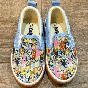 Toddler Bluey slip on sneakers